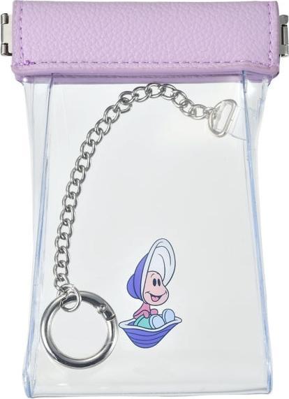 Actual product image Disney Young Oyster with carabiner Clear Spring Mouth - Cosmetic bag