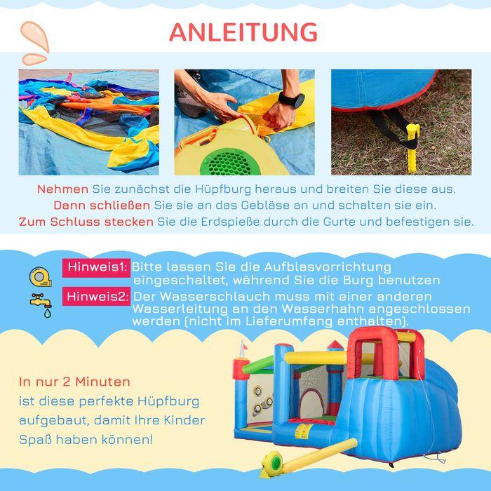 Produktbild Swisshandel24 Hüpfburg Oxfordstoff (100% Polyester) Bunt