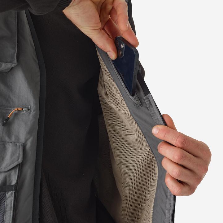 Immagine prodotto Caperlan Gilet da pesca FV 500 grigio (L)