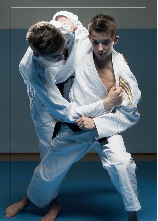 Produktbild adidas Judo-Anzug "Contest" weiss/silberne Streifen, J650 (170)
