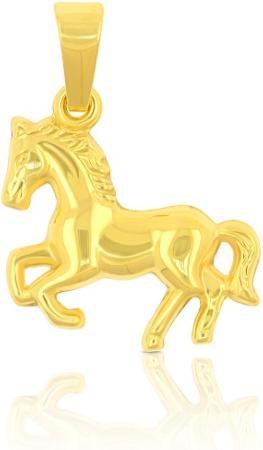 Muau Anhänger Pferd Gelbgold 750, 18x14mm (750/18K Gelbgold)