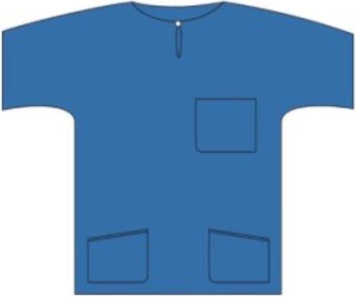 Barrier Scrub Suit Shirt M blau (neu) 48 Stk