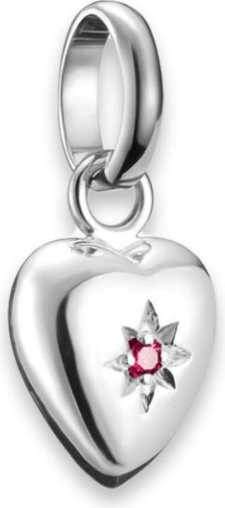 Thomas Sabo Charm-Anhänger Herz mit Stern Connect Silber (Silber 925)