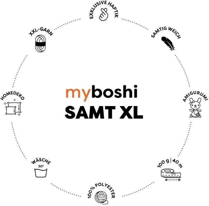 Immagine prodotto Myboshi Velluto di ciniglia di lana XL ambra (40 m)
