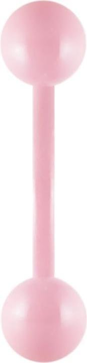 Immagine prodotto Star Piercing Micro banana rosa pastello con pallina (senza ottone, Acciaio chirurgico 316L)
