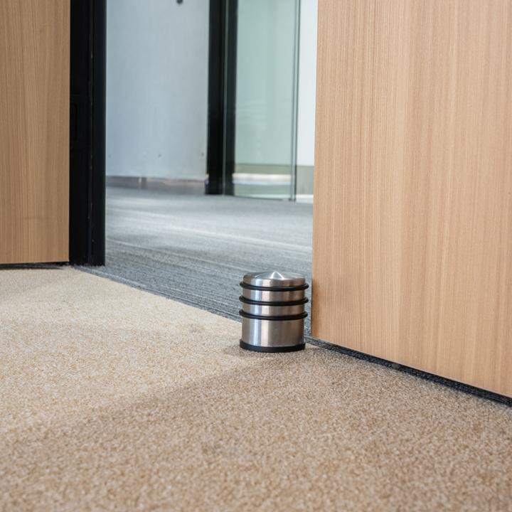 Image du produit Casativo Butoir de porte en acier inoxydable avec fond antidérapant et anneaux en caoutchouc