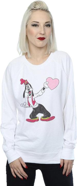 Actual product image Disney Womens/Ladies Goofy Love Heart Sweatshirt (XL)