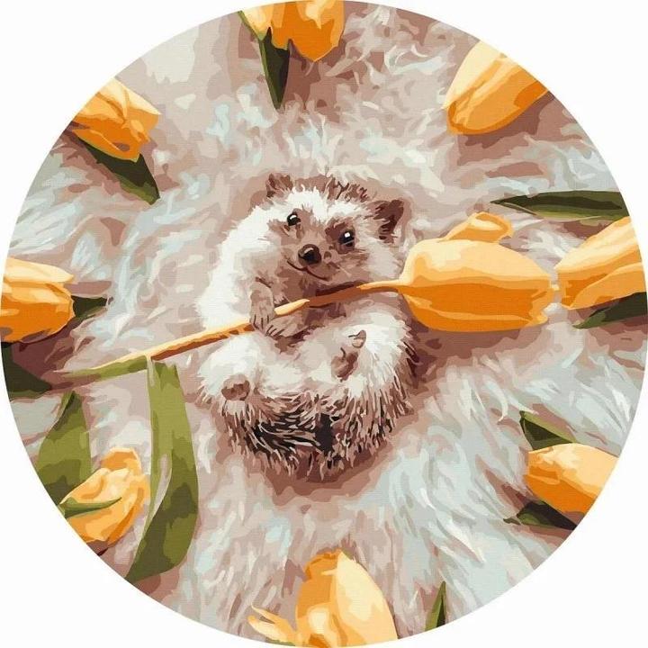 Actual product image Twoje Hobby Rundes Malen nach Zahlen - Igel in Blumen 40