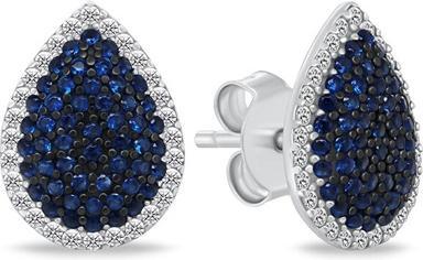 Brilio Silver - Elegant silver earrings with cubic zirconia EA1154WB