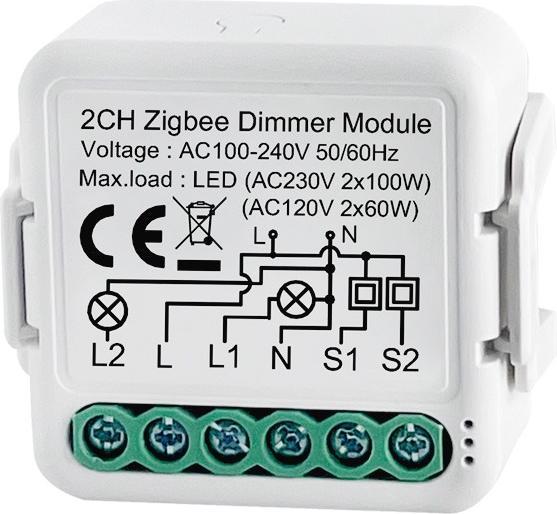 Image du produit Netplus Smart Dimmer Module 2 canaux Zigbee (Actionneur de variateur)