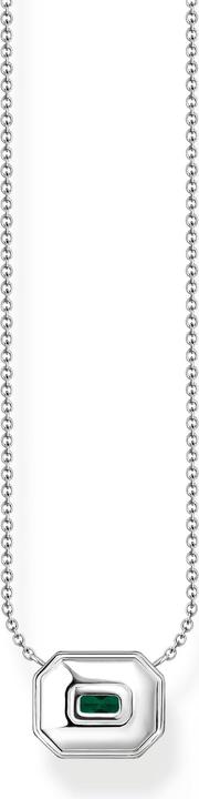 Produktbild Thomas Sabo Kette mit grünem Stein silber (Emaille, 925er Silber, 40 - 45 cm)