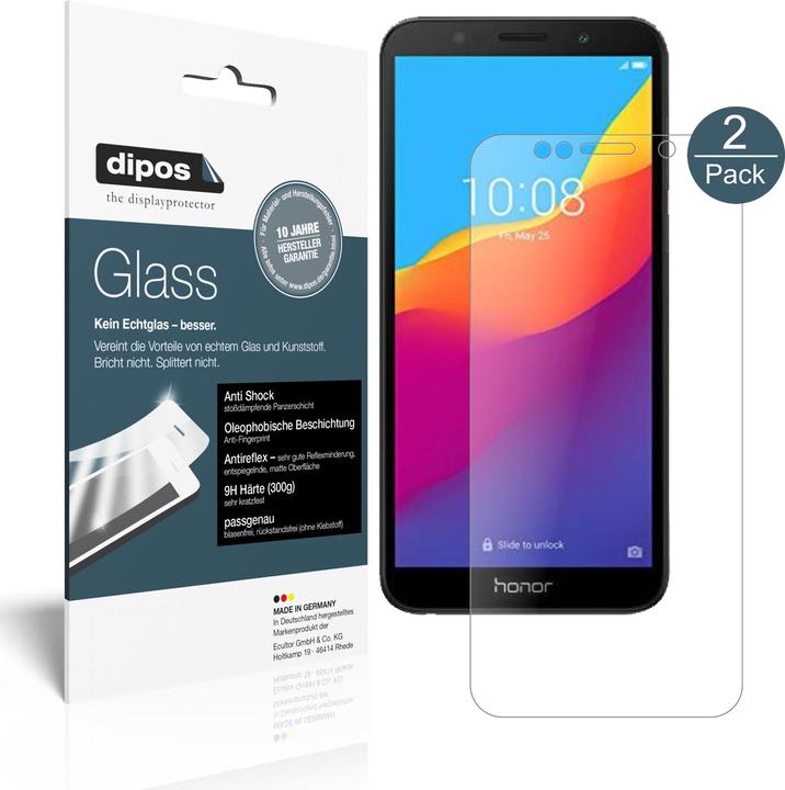 Actual product image Dipos Screen Protector Anti-Shock (2 Piece, Honor 7s)