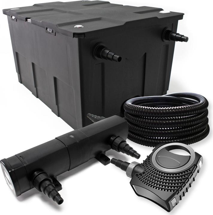 Produktbild Wiltec Filter Set Bio Teichfilter 60000l 24W UV Teichklärer Pumpe Schlauch 076