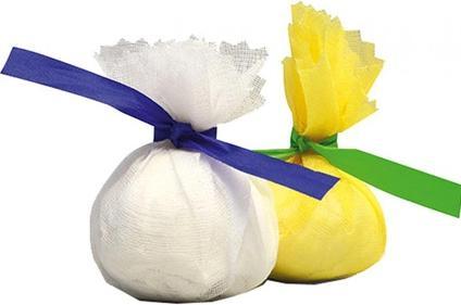 Immagine prodotto Hygostar Foulard al limone, giallo, con cravatta verde Sciarpa in garza di cotone, cravatta in poliestere