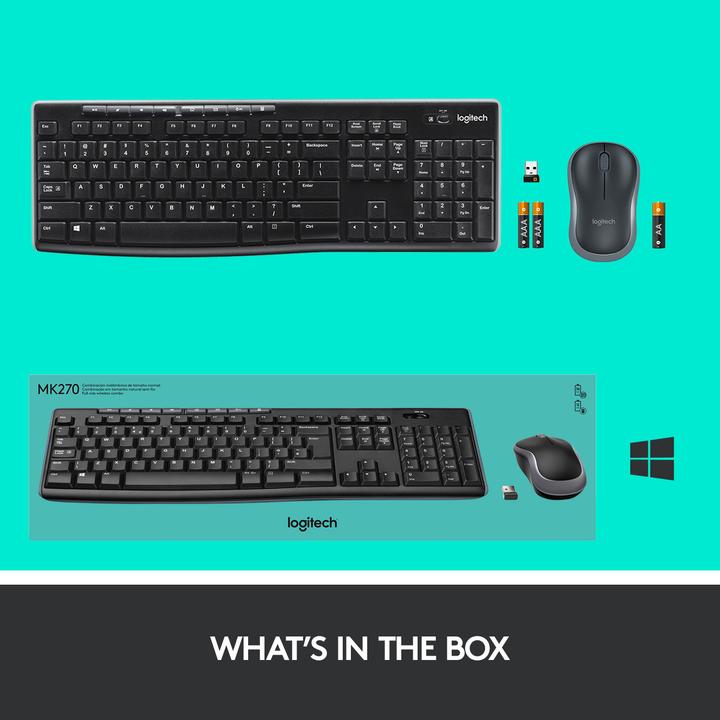 Produktbild Logitech MK270 Combo (CH, Kabellos)