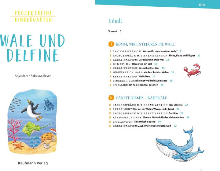 Actual product image Projektreihe Kindergarten - Wale und Delfine (German, Rebecca Meyer, Anya Moor, 2022)