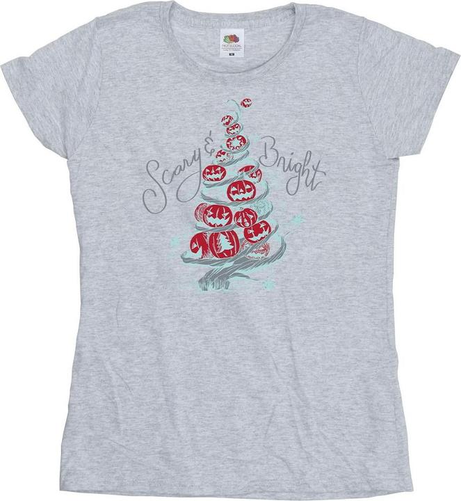 Image du produit Disney - T-shirt THE NIGHTMARE BEFORE CHRISTMAS SCARY & BRIGHT - Femme (XL)