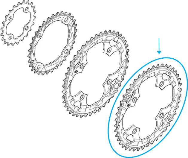 Immagine prodotto Shimano Ingranaggio Deore FC-M590 per KSR a 9 velocità (44)