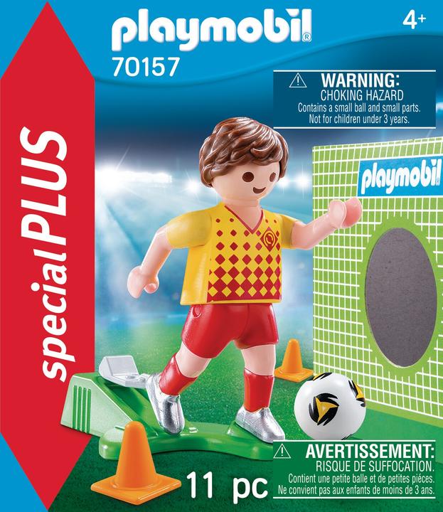 Produktbild Playmobil Fussballspieler mit Torwand (70157)