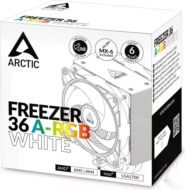Actual product image Arctic Freezer 36 A-RGB (White) (159 mm)