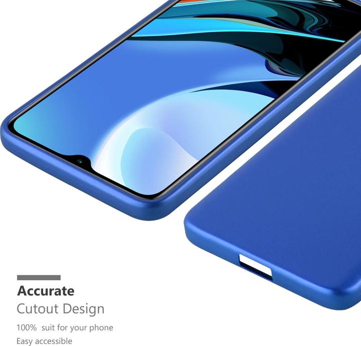 Actual product image Cadorabo TPU Matt Metallic Sleeve (Xiaomi Redmi 9T, Xiaomi Poco M3)