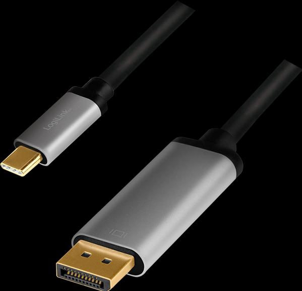 Produktbild LogiLink USB-/DisplayPort-Kabel (1.80 m, DisplayPort)
