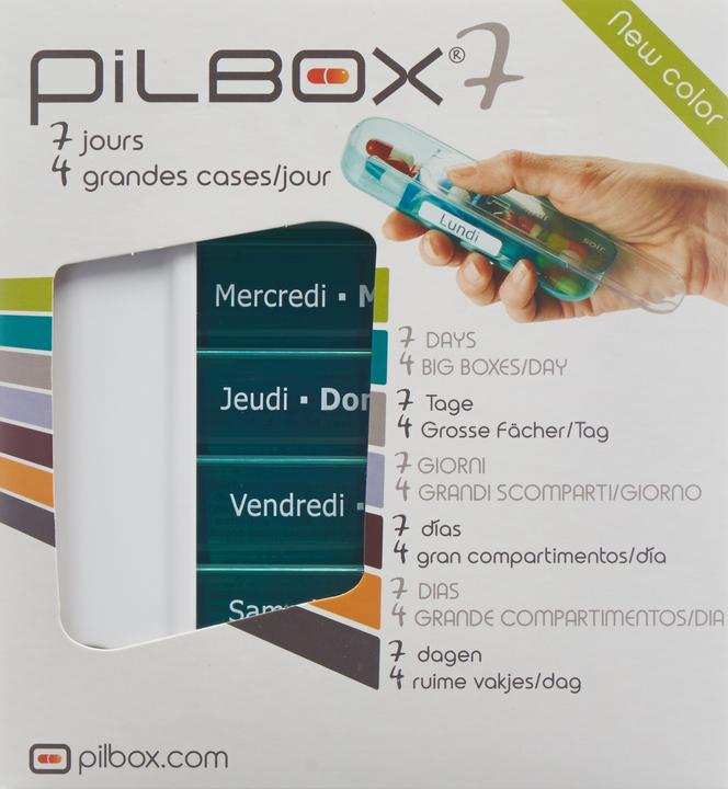 Image du produit Pilbox Pilulier hebdomadaire 7 italien