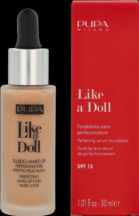 Image du produit Pupa Milano Like a Doll Fluid Medium Beige (#040 Beige moyen)