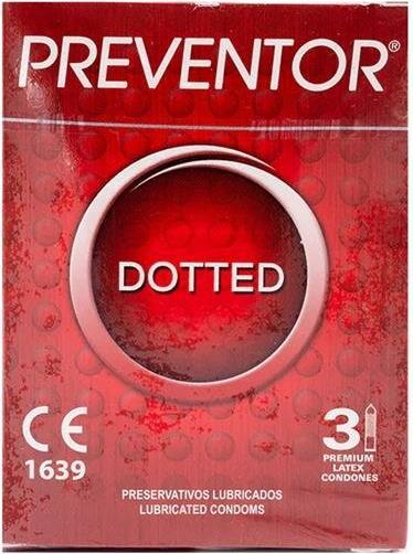 Actual product image Preventor Gepunktete 3 Premium Latex-Kondome