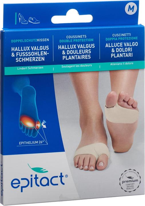 Actual product image Epitact Double protection cushion hallux valgus and painful soles size M (M)