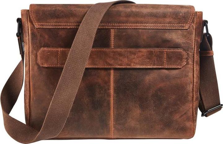 Actual product image Maverick The Original Notebook Bag Leather 14", brown (14")