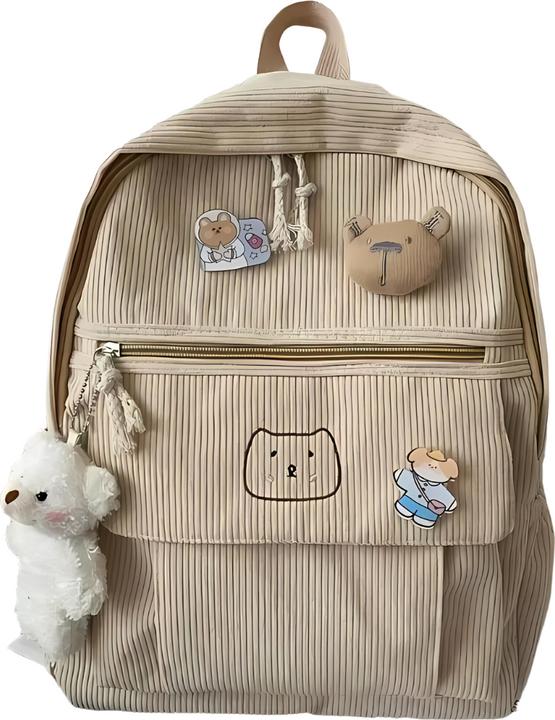 Milkii Kinder Rucksack Velvet, Offwhite