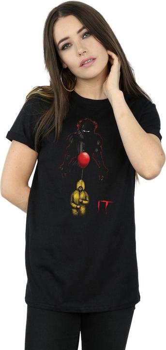 Actual product image Universal Textiles Womens/Ladies Pennywise Shadow Cotton Boyfriend T-Shirt (L)