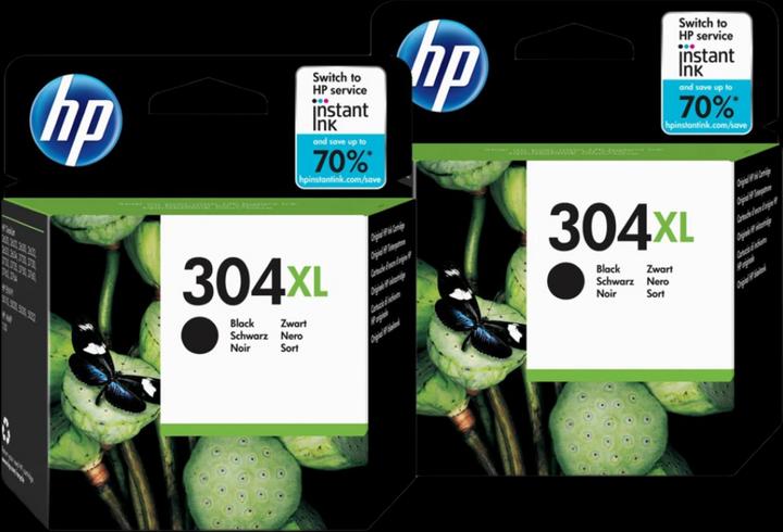 Actual product image HP 304XL Cartridges Black Duo Pack