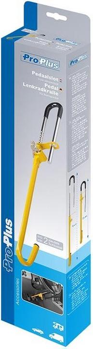 Produktbild ProPlus Pedal Lenkradkralle für Bremspedal mit zwei Schlüsseln