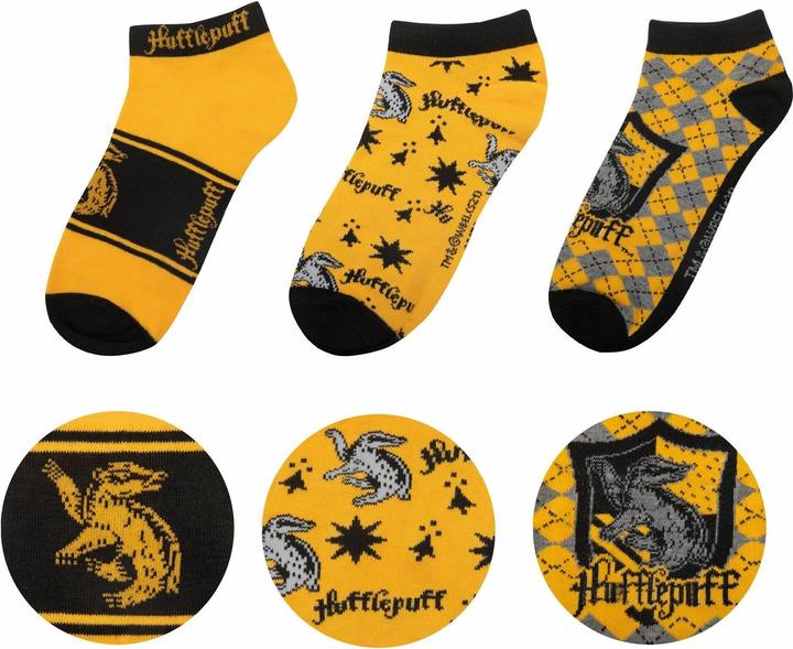 Actual product image Cinereplicas Harry Potter: Hufflepuff (3 pairs) (pack of 3, 40)