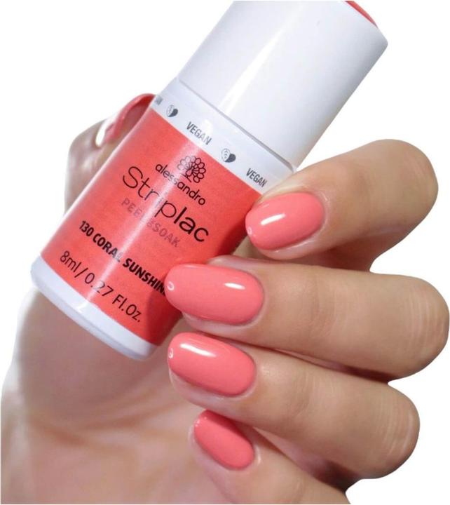 Produktbild Alessandro Striplac Peel or Soak (130 Coral Sunshine, UV-Gel Lack)