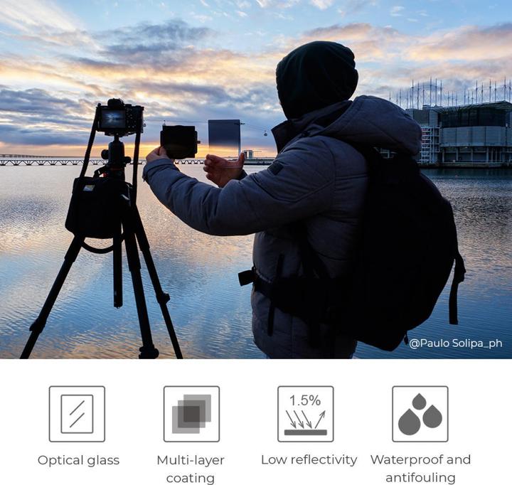 Image du produit K&F Concept Kit de filtres Concept Square : Houder ND1000 (2 mm, Filtre gris neutre, 20000 mm)