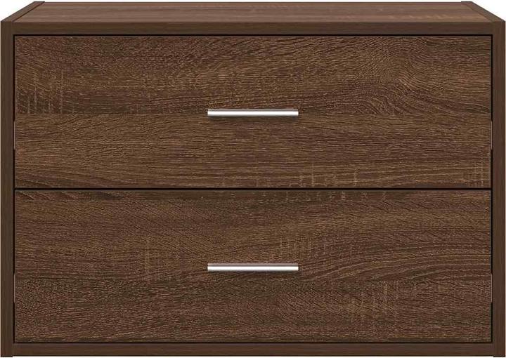 Image du produit VidaXL Armoire avec 2 tiroirs imitation chêne brun 60x31x40 cm (60 x 31 x 40 cm)