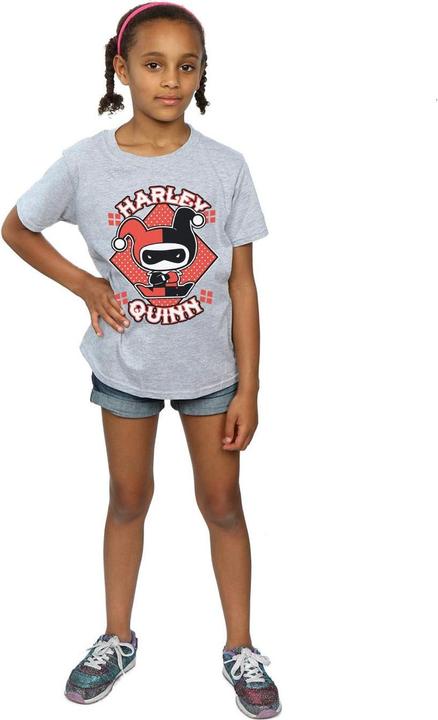 Immagine prodotto Harley Quinn Maglietta Chibi Ragazze (140, 146)