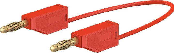 Actual product image Elbro Test lead silicone SML/150/22 pin Ø4mm gold-plated, 1mm²×150cm, red