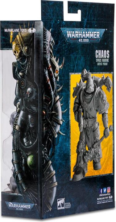 Immagine prodotto McFarlane Statuetta di Warhammer 40k Space Marine del Caos (prova d'artista) 18 cm