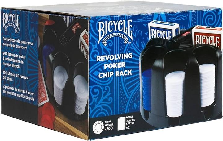 Productafbeelding Bicycle Pokerset met roterend fichesrek (200)