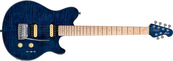 Immagine prodotto Chitarra elettrica, S.U.B., Axis AX3, Top impiallacciato in acero fiammato, Neptune (Chitarra elettrica, Acero, mogano, Cromo pressofuso)