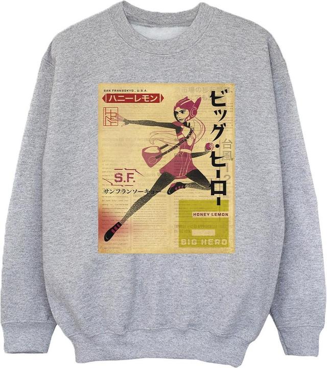 Produktbild Disney Big Hero 6 Baymax Honey Lemon Newspaper Sweatshirt Mädchen (140, 146)
