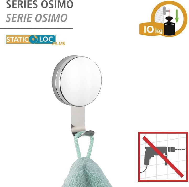 Immagine prodotto Wenko Static-Loc Plus Gancio 'Osimo' Set di 2