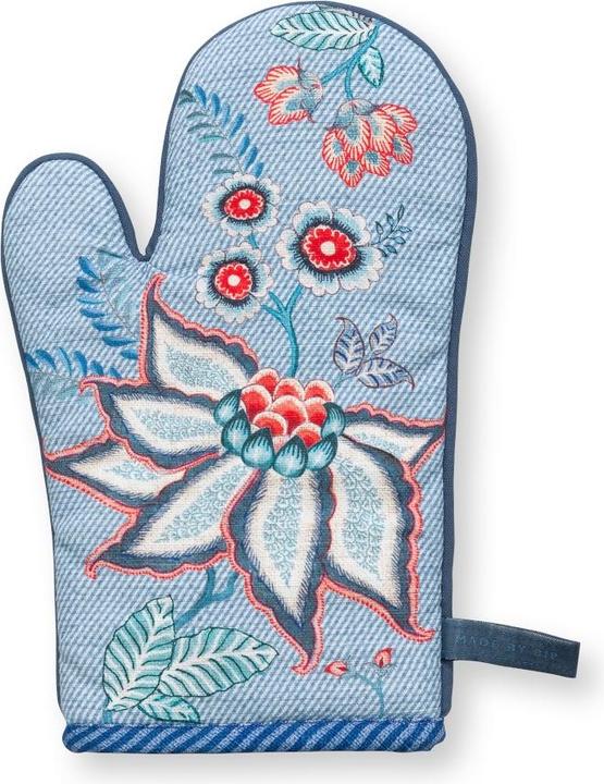 Produktbild PIP Studio Flower Festival Ofenhandschuh Blue 29 x 15 cm (Baumwolle)