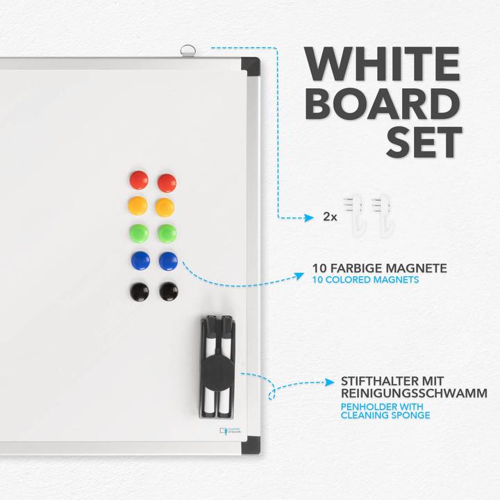 Immagine prodotto Master of Boards Whiteboard-Set (60 x 90 cm)