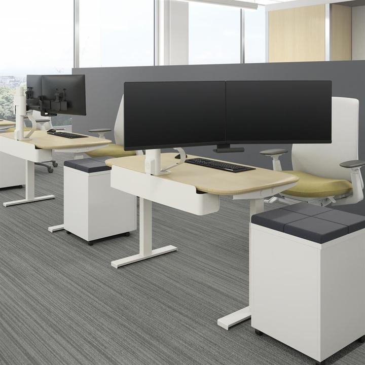 Image du produit Ergotron Trace Dual Monitor Mount, Slim Profile C (Tables, 27")