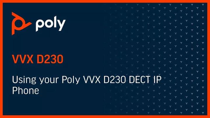 Actual product image Poly com cordless phone VVX D230